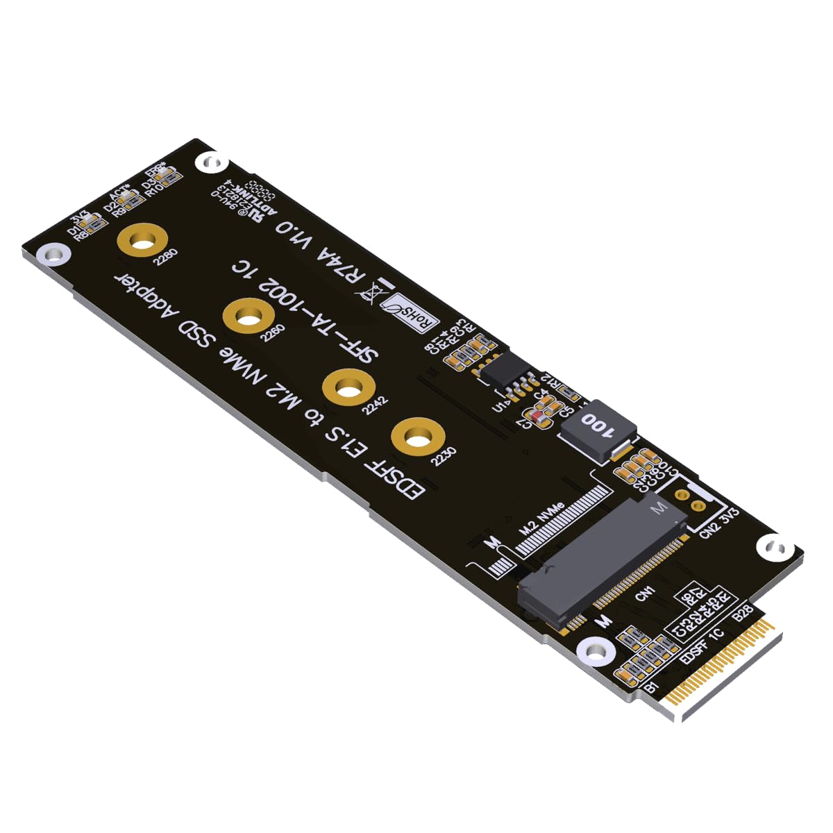 Amazon.com: ADT-Link PCIe 5.0 EDSFF E1.S to M.2 NVMe SSD Adapter